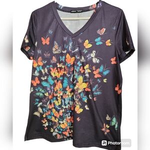 Butterfly Vneck Top